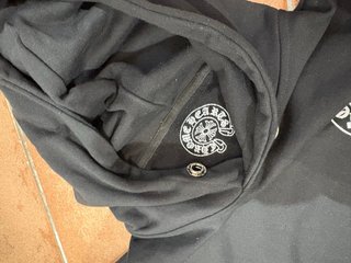 Felpa Chrome Hearts con cappuccio nera