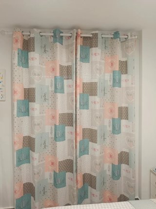 Cortinas juveniles patchwork
