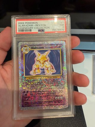 Alakazam 2002 Rev. Foil Legendary Collection PSA 7