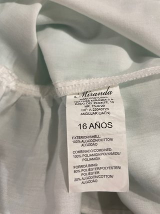 Vestido Miranda niña T16