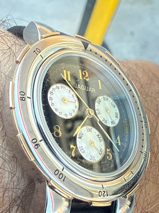 Reloj Jaguar Cronógrafo Esfera Negra