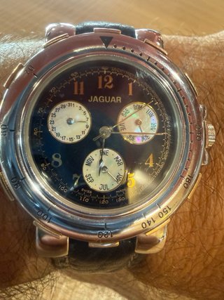Reloj Jaguar Cronógrafo Esfera Negra