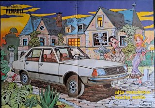 POSTER RENAULT 18 Y REVISTA ROMBO N° 25 (1978)