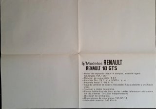 POSTER RENAULT 18 Y REVISTA ROMBO N° 25 (1978)