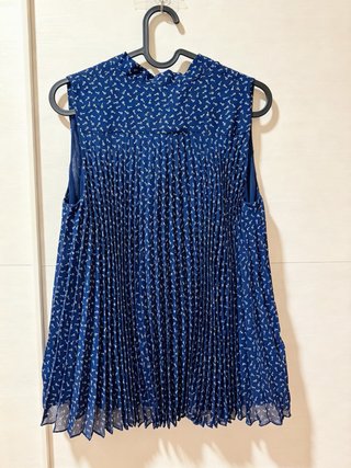 Claudie Pierlot Blusa Azul con Estampado