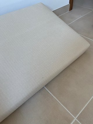 Conjunto cojines de tela beige para exterior