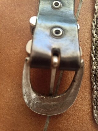 Cinturón El Charro Plata y Negro