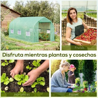 Invernadero Jardín Túnel 4x2x2m