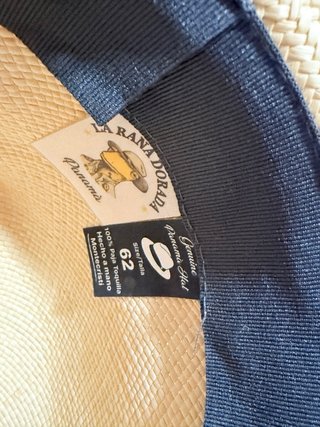 Sombrero Panama Paja Touquilla Beige/Negro