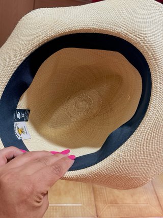 Sombrero Panama Paja Touquilla Beige/Negro