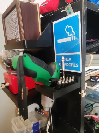 Soporte organizador herramientas, taladro
