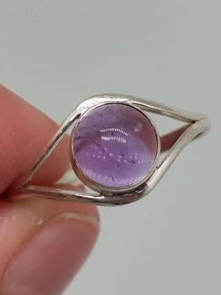 Anillo Plata Ley 925 Amatista