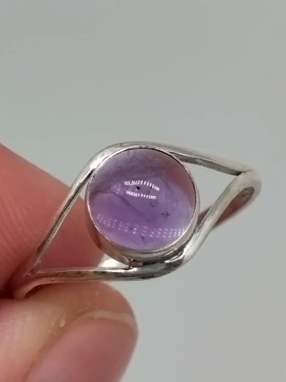 Anillo Plata Ley 925 Amatista