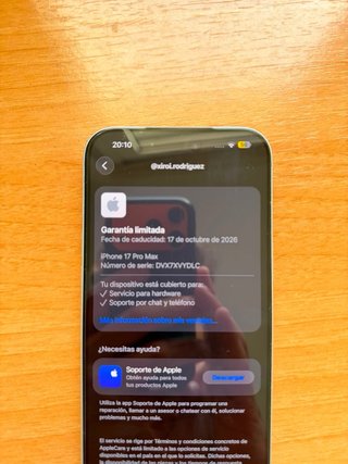 iPhone 17 Pro Max 1TB Plata