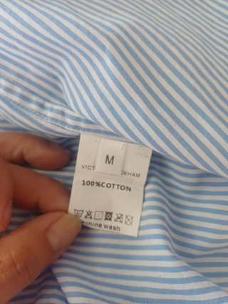 Blusa Victoria Secret Rayas con Encaje