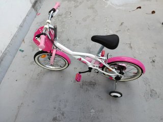 Bicicleta niña 16 pulgadas con ruedines