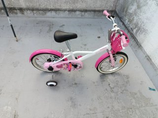 Bicicleta niña 16 pulgadas con ruedines