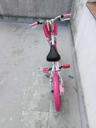 Bicicleta niña 16 pulgadas con ruedines