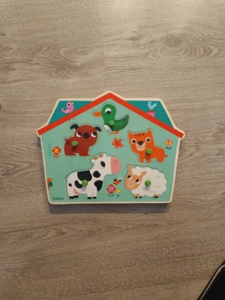 Puzzle de madera con animales y sonidos