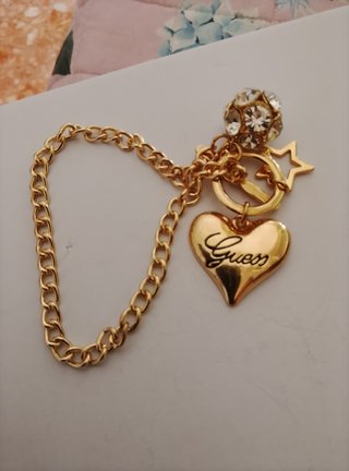 Guess Bracciale Cuore Stella Pvd Oro