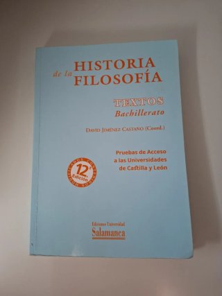 Historia de la filosofía textos : bachillerato