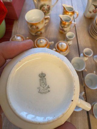 VAJILLA JUEGO DE CAFÉ ANTIGUO DE PORCELANA BAVARIA