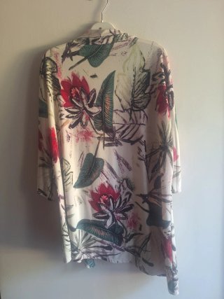 Chaqueta floral talla XL