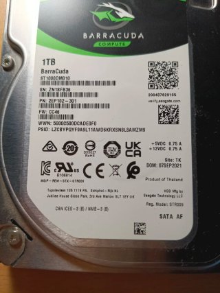 Disco Duro Seagate 1TB BarraCuda