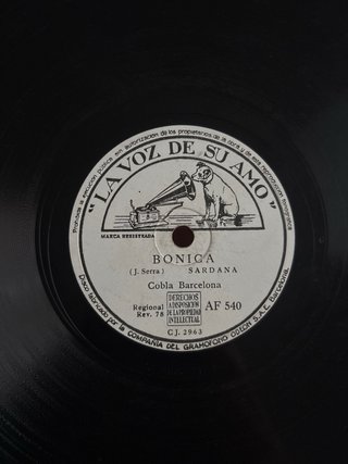 Disco de Piedra BONICA i JOGUINA La Voz de su Amo