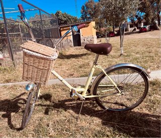 Bicicleta Vintage Paseo Cesta Mimbre