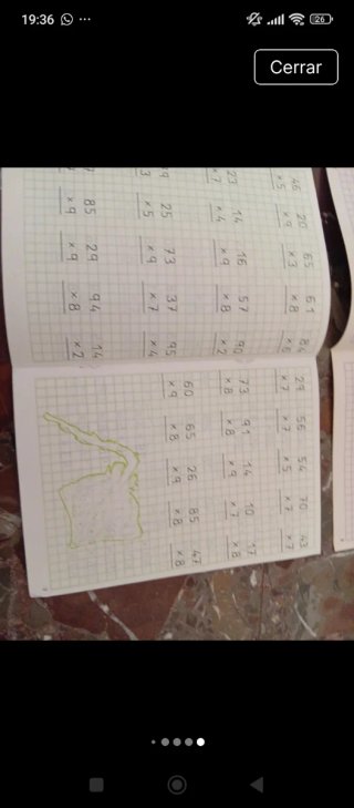 Cuadernos tipo Rubio para niños