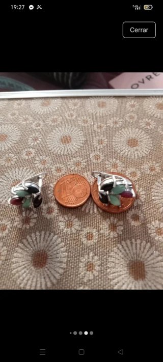 Pendientes Plata Piedras Naturales