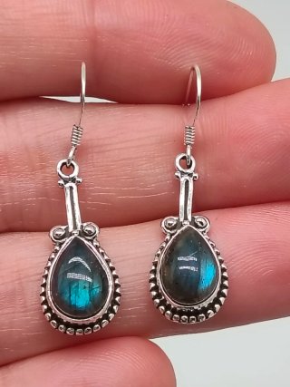 Pendientes Plata 925 y Labradorita