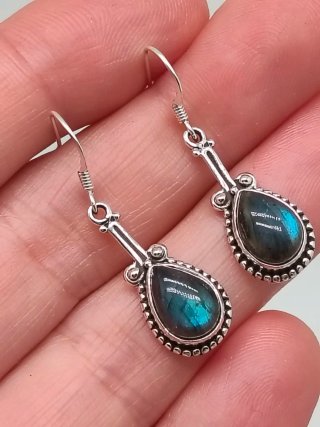 Pendientes Plata 925 y Labradorita