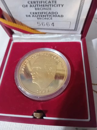 Medalla EXPO '92 Sevilla Bronce Certificado