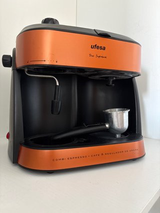 Cafetera Ufesa Duo Supreme Naranja