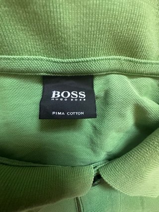 Camisa Polo BOSS Verde Hombre Manga Corta