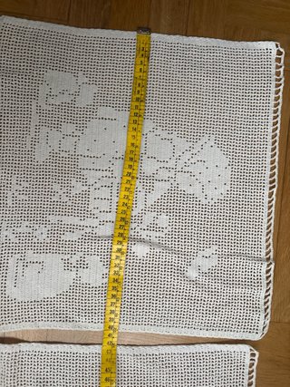 Tende corte vintage anni '40-'50 fatte a mano