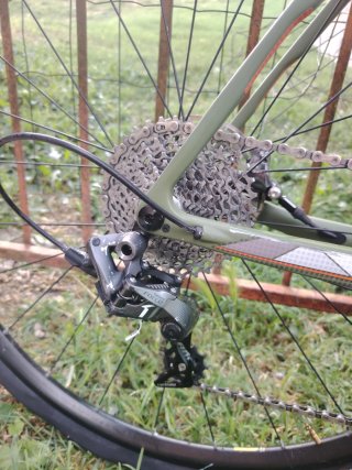 LOOK E765 Gravel Bici Corsa Verde con bat