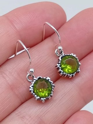 Pendientes Plata 925 y Peridoto