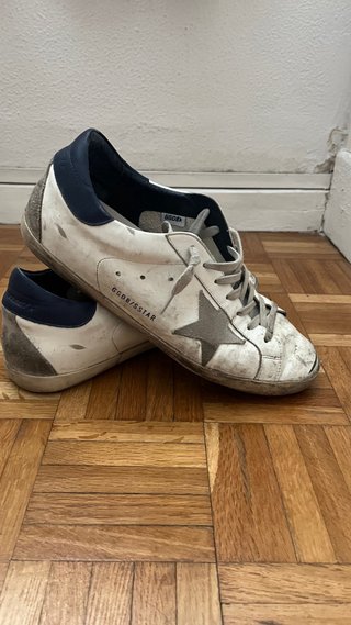 Golden Goose Superstar Hombre Azul y blancas