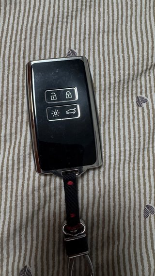 Funda Llave Coche Renault Negra,blanca y carbono