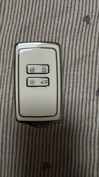 Funda Llave Coche Renault Negra,blanca y carbono