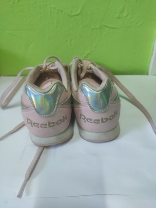 Zapatillas Reebok Niña Rosa y Plateadas