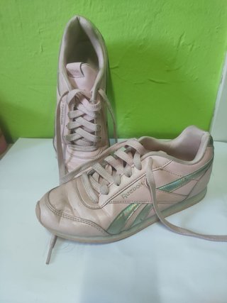 Zapatillas Reebok Niña Rosa y Plateadas