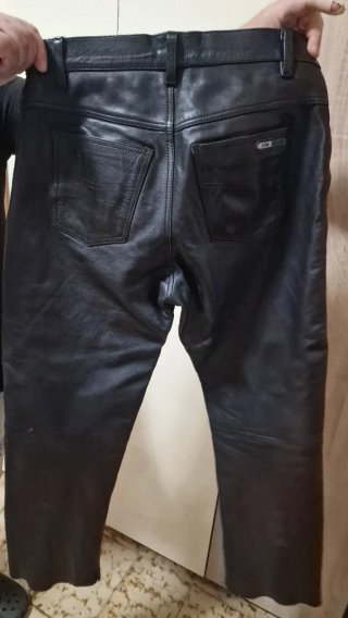 Pantaloni in pelle moto A-PRO