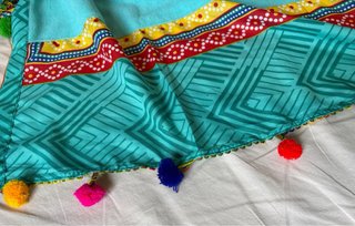 Pareo Toalla Playa Microfibra Mandala Turquesa