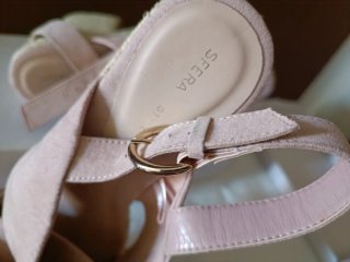 Sandalias Sfera Talla 38 Rosa Empolvado