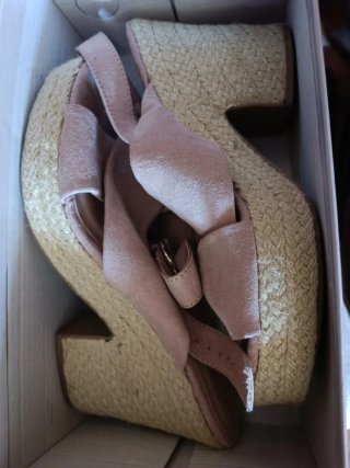 Sandalias Sfera Talla 38 Rosa Empolvado
