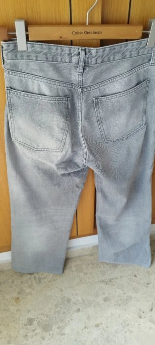 Pantalón Zara Mujer Talla 40 Gris.